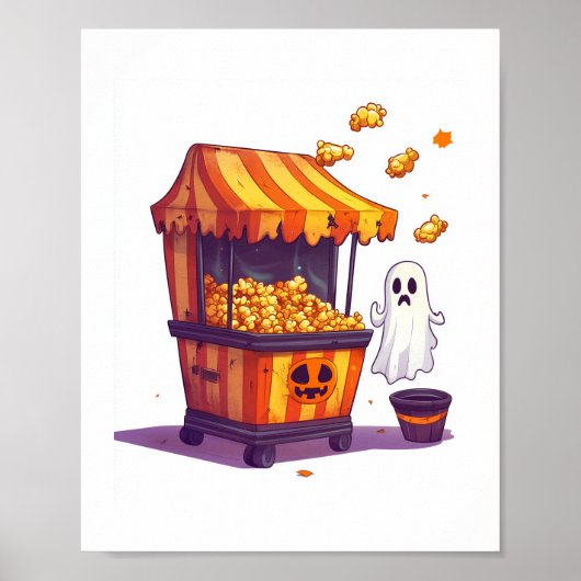 Poster Haunted Popcorn Stand (Devant)