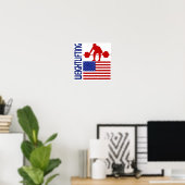 Poster Hausse du poids aux États-Unis (Bureau à domicile)