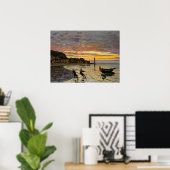 Poster Hausser un bateau à terre, Honfleur (Bureau à domicile)