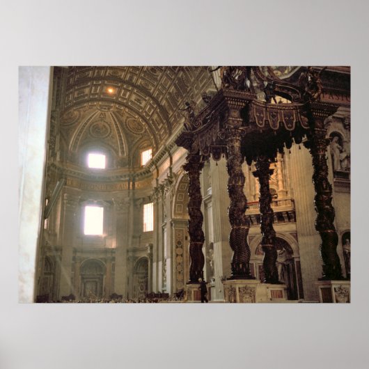 Poster Haut autel de la basilique Saint-Pierre, Vatican, (Devant)