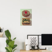 Poster Haut : Boîte à nuffettes or incrustée de pierres d (Bureau à domicile)