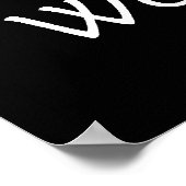 Poster HAUT Corps de tête de travail dur (Coin)