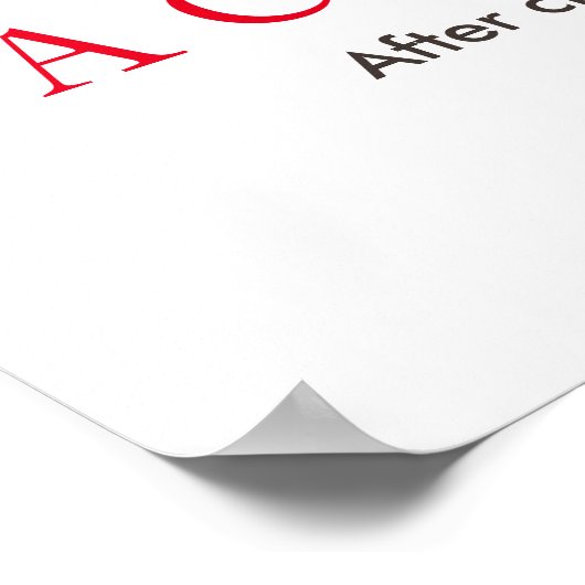 Poster Haut de la page (Coin)