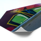 Poster Haut de la table de départ du vélo BMX (Coin)