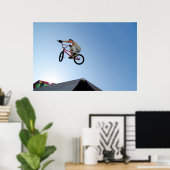 Poster Haut de la table de départ du vélo BMX (Bureau à domicile)