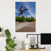 Poster Haut de la table de départ du vélo BMX (Bureau à domicile)