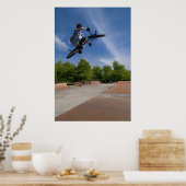 Poster Haut de la table de départ du vélo BMX (Cuisine)