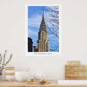 Poster Haut du Chrysler Building, Arbres nus (Cuisine)
