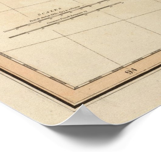 Poster Haut et Bas-Canada (Coin)