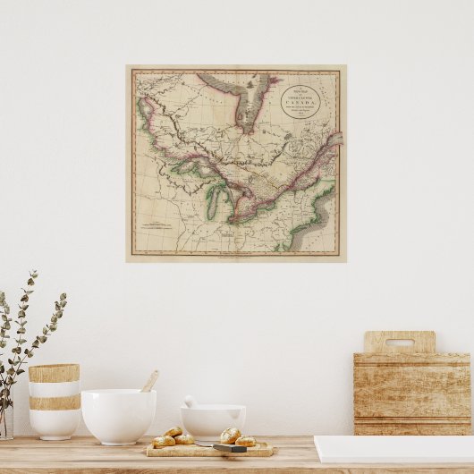 Poster Haut et Bas-Canada (Cuisine)