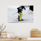 Poster Haut Naturel - Atterrissage de sauts de ski (Cuisine)