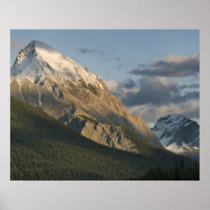 Poster Haut sommet près du lac Maligne, national Jasper