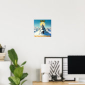 POSTER HAUT SUR UNE MONTAGNE ENNEIGÉE (Bureau à domicile)