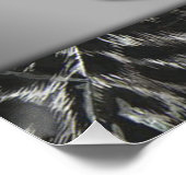 Poster Haut talon Empreinte de léopard avec léopard (Coin)