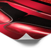 Poster Haut talon rouge avec fond (Coin)