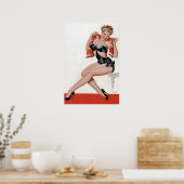 Poster Haut talons vers le haut (Cuisine)