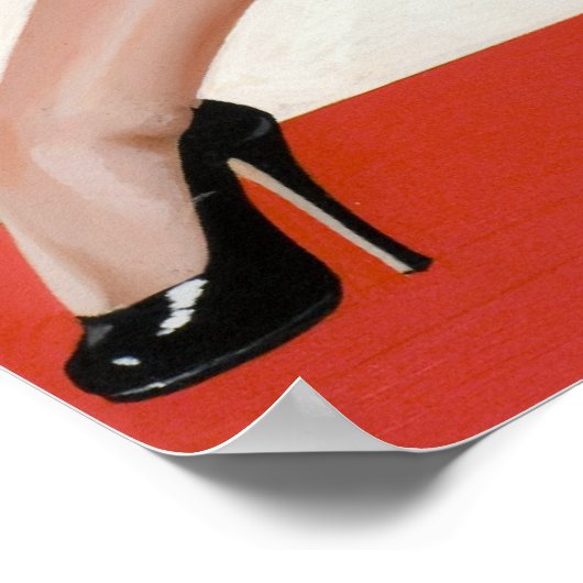 Poster Haut talons vers le haut (Coin)