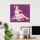 Poster Haut talons vers le haut (Bureau à domicile)