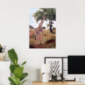 Poster haute girafe debout (Bureau à domicile)