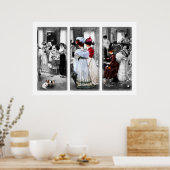 Poster Haute Mode Victorienne vintage (Cuisine)