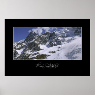 Poster Haute montagne : La Meije en France