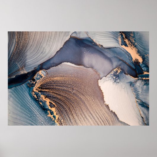 Poster Haute résolution. Peinture abstraite de luxe (Devant)