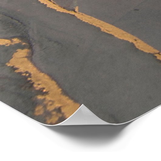 Poster Haute résolution. Peinture abstraite de luxe (Coin)