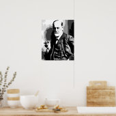 Poster Haute résolution Sigmund Freud art vectoriel (Cuisine)