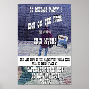 Poster Haute sur l'insecte de grenouille