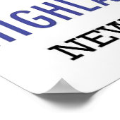 Poster Hautes Terres Du Système Central Hudson New York (Coin)