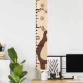 Poster Hauteur de croissance en bois Diagramme de règle O (Bureau à domicile)