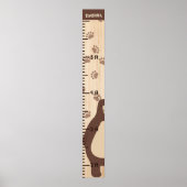 Poster Hauteur de croissance en bois Diagramme de règle O (Devant)