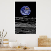 Poster Hauteur De Terre De L'Arrière De La Lune (Cuisine)