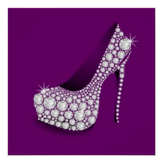 Poster Hauteur diamant blanc (Devant)