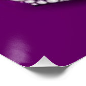 Poster Hauteur diamant blanc (Coin)