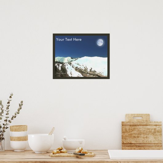 Poster Hauts sommets - Air léger (Cuisine)