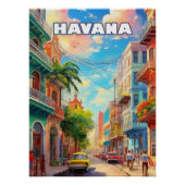 Poster Havana, a city of a thousand colors (Devant)