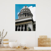 Poster Havana Capitol Building Cuba Souvenir (Cuisine)