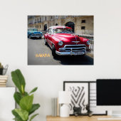 POSTER HAVANA CUBA (Bureau à domicile)