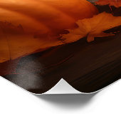 Poster Havanais chiot automne ravi Citrouille (Coin)