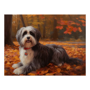 Poster Havanais en automne Feuilles automne Inspiration