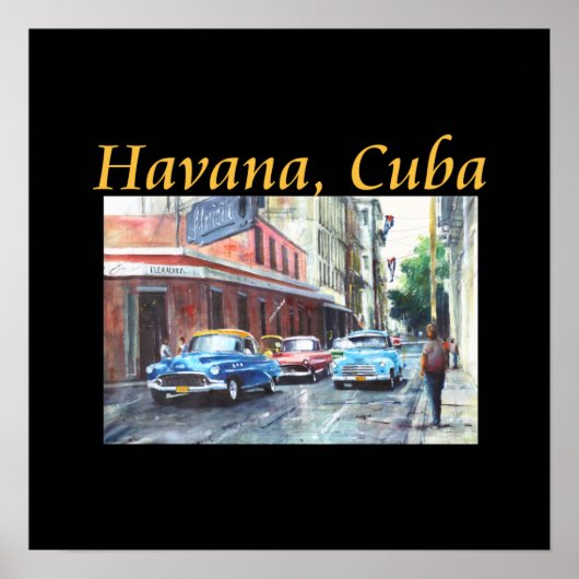 Poster Havane Cuba Floridita Art (Devant)