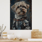 Poster Havanese Dog In Armor (Cuisine)