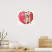 Poster Havanese / Westie mélange Saint-Valentin (Cuisine)