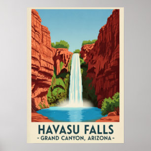 Poster Havasu Falls Grand Canyon Arizona V01