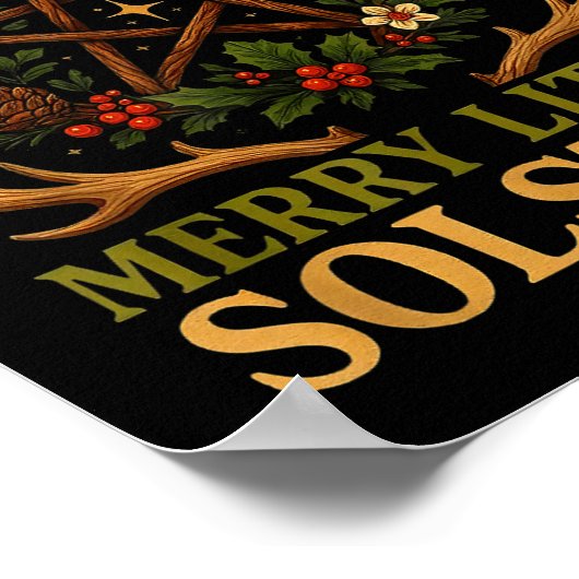 Poster Have Yourself A Merry Little Solstice Witchcore  (Coin)