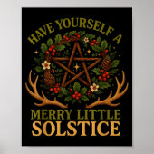 Poster Have Yourself A Merry Little Solstice Witchcore  (Devant)
