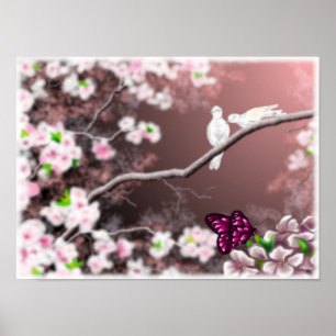 Poster Haven Cherry Blossom Imprimer