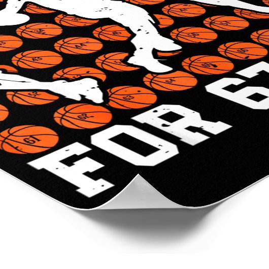 Poster Having A Ball For 67 Days Basketball Player Studen (Coin)