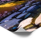 Poster Havre floral, Temple japonais (Coin)